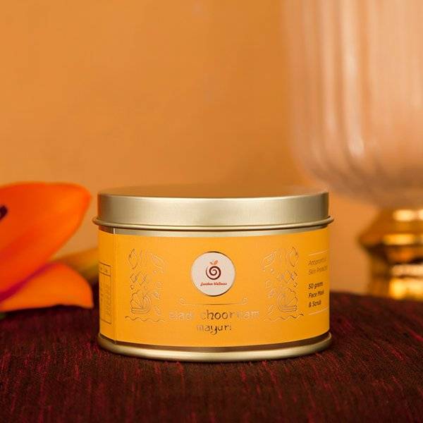 Earthen Wellness Eladi Choornam Mayuri pure Eladi Choornam sensitive skin face mask and scrub